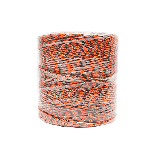 Narancs-fekete huzalszálak 3,5mm 6x0,25mm SS, 0,9 Ohm/m, 500m elektromos kerítés Breckner Germany