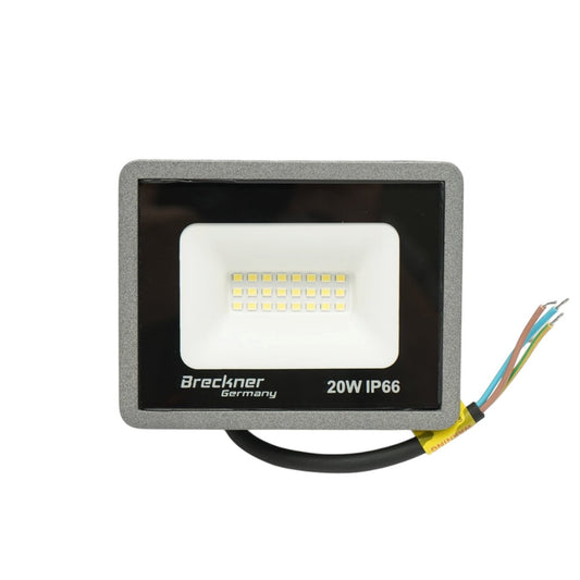 LED reflektor 20W, 100-265V, 6500K, 2000lm Flood típus 115x90x25mm IP66 Breckner Germany