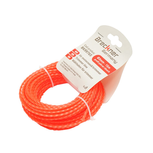 Fűkasza damil, sodrott, négyszögletes 3mmx15m Breckner Germany