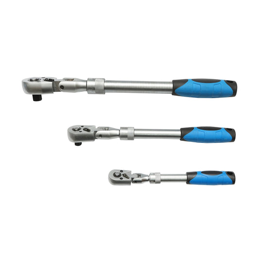 3 darabos teleszkópos racsnis készlet, megfordítható Breckner Germany