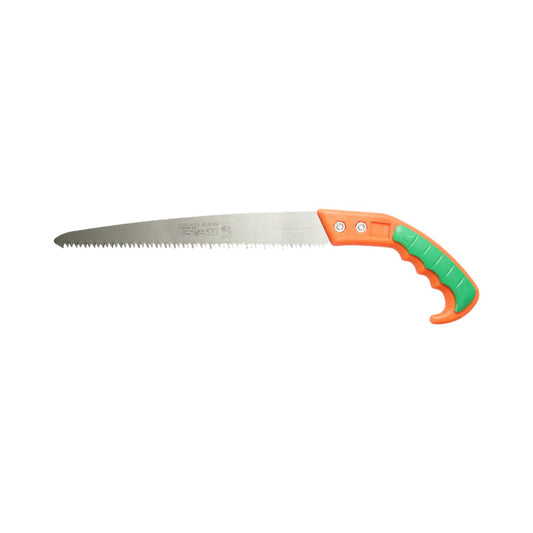 Kerti kézifűrész 270mm, védőburkolat, acél penge, műanyag markolat