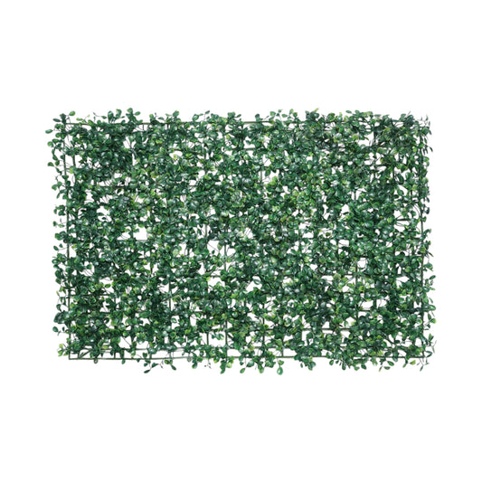 Mesterséges élő kerítés panel zöld dekoratív kis levelekkel 40x60x3cm