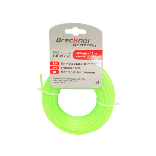 Fűkasza damil, kerek 3mm x 15m Breckner Germany