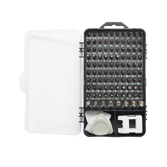 Precíziós csavarhúzó készlet bitek, torx, kereszt, hatszögletű, elektronika 120 db