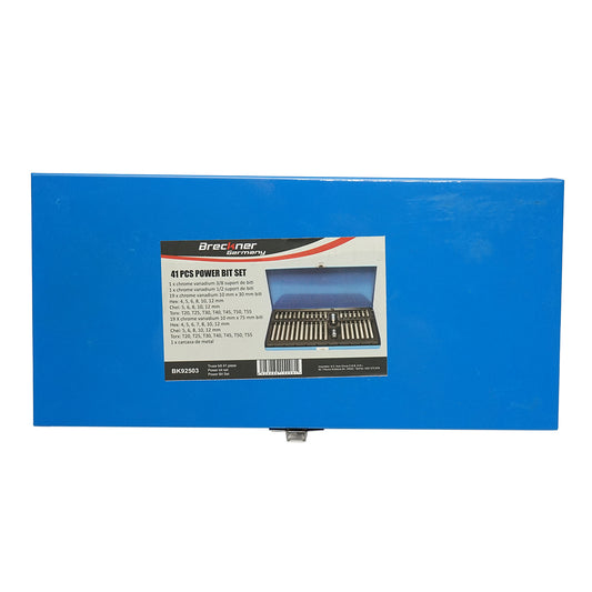 41 darabos imbus, torx, hex és spline bit készlet Breckner Germany