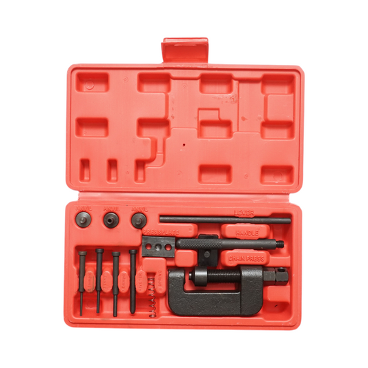 Készlet szétszereléshez, szegecseléshez, préseléshez, vezérmű- és sebességváltó láncok 12 darab Breckner Germany