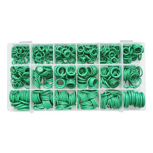 O-gyűrű készlet zöld 530 darab klímaberendezéshez