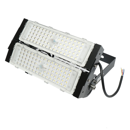 LED reflektor 100W, 220V, 6500K, IP67 fekete 410x380x155mm Breckner Germany