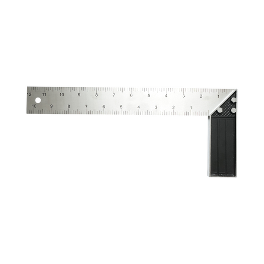 Professzionális asztalos mérő , colostok 300mm/12 inch, alumínium nyél, szénacél vonalzó Crownman