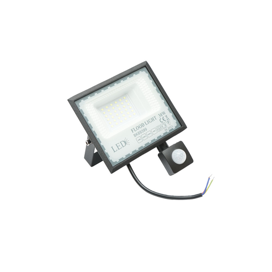 LED reflektor 30W, 220V, 6500K, IP65 mozgásérzékelővel Breckner Germany