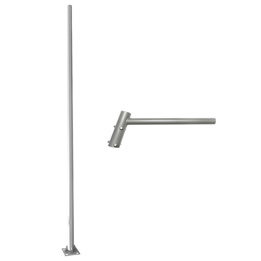 4M nyolcszögletű oszlop vízszintes karral közvilágításhoz