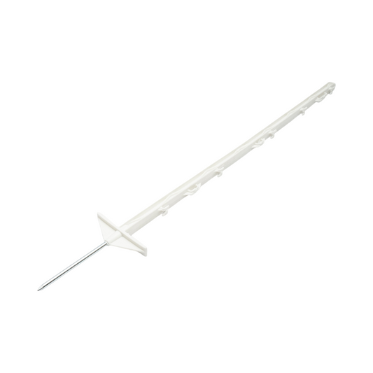 Műanyag oszlop 1050mm fehér elektromos kerítéshuzalhoz Breckner Germany