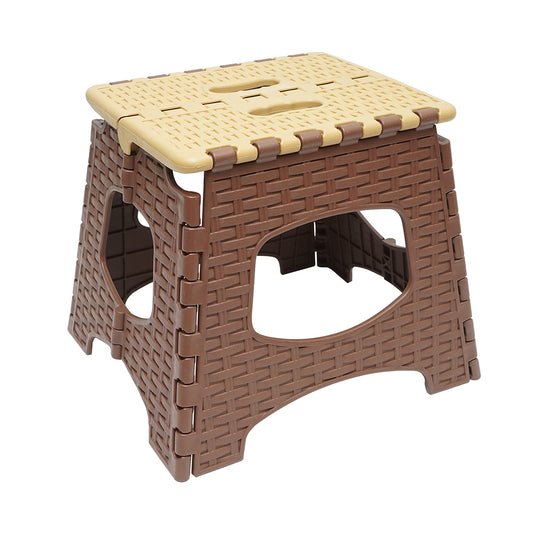 Összecsukható műanyag szék krémbarna 286x325x270mm