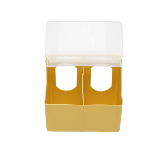 Összecsukható műanyag galambetető, 2 rekeszes 16x9x14cm