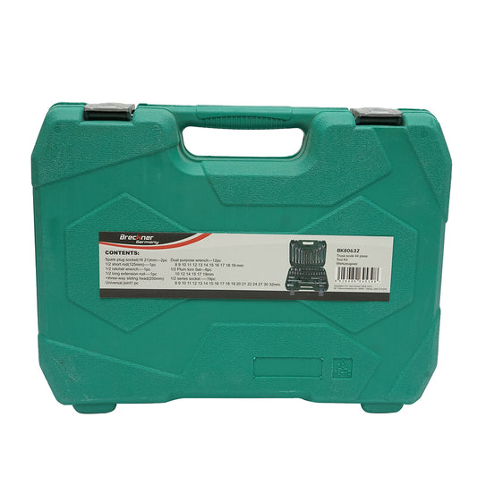 Kombinált 8-32 mm-es csőkulcskészlet és 8-19 mm-es fix kulcskészlet, 1/2 racsnis meghajtással 44 darab Breckner Germany