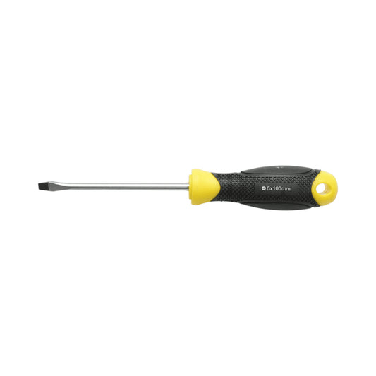 5x100 mm-es egyenes csavarhúzó professzionális mágneses hegygel Cr-V Crownman