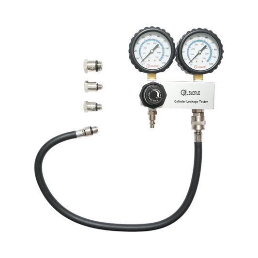 Benzinmotor henger tömörségmérő készlet, 3 adapter 10, 12, 18mm, 600mm tömlő Breckner Germany