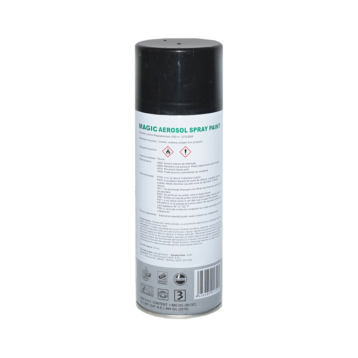 Festékszóró spray Magic fényes fekete 039 450 ml