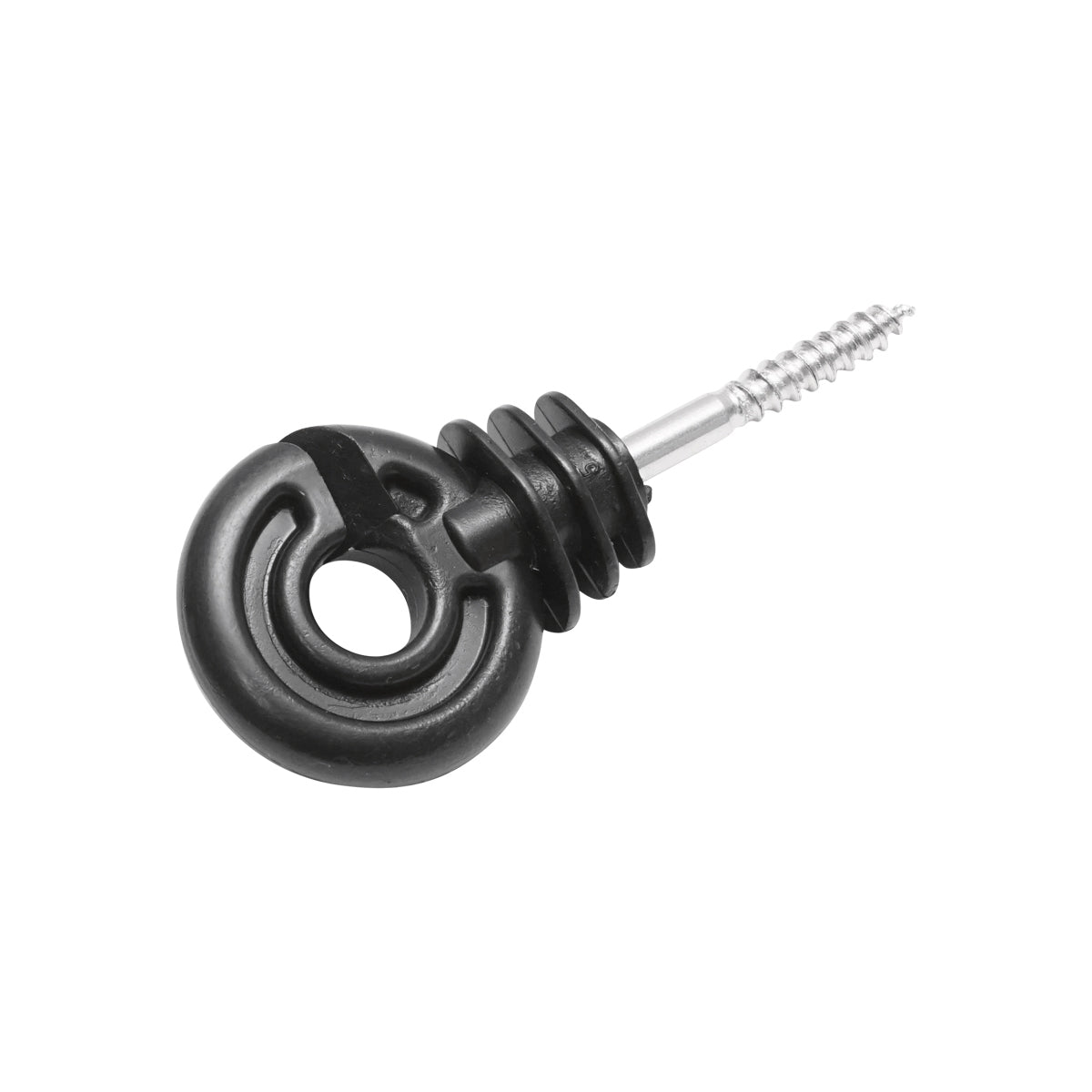 Szigetelőgyűrű PP anyag fekete matt fekete 88x38mm elektromos kerítés Breckner Germany
