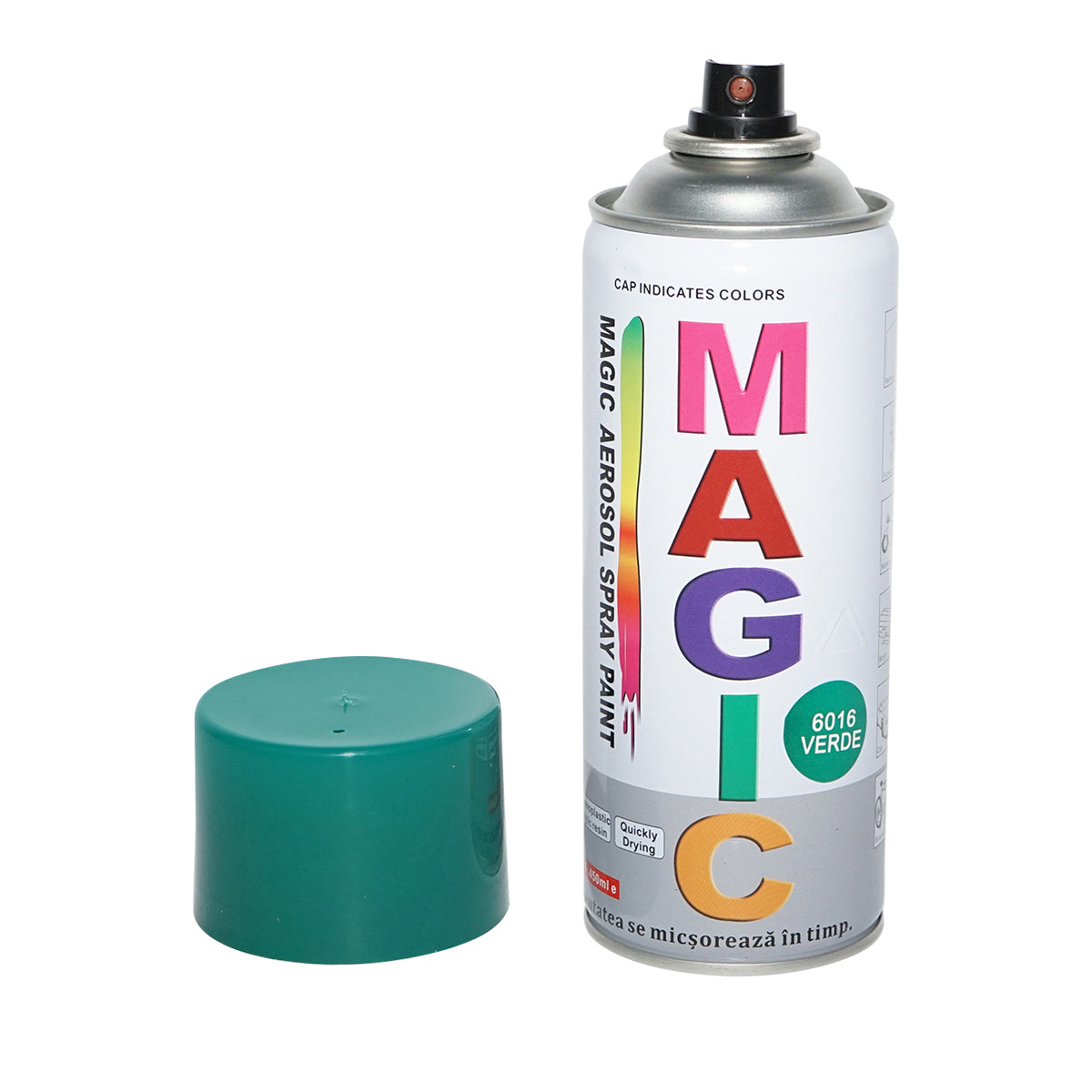 Festék spray Magic zöld szín 6016 400 ml, fémre, fára, műanyagra