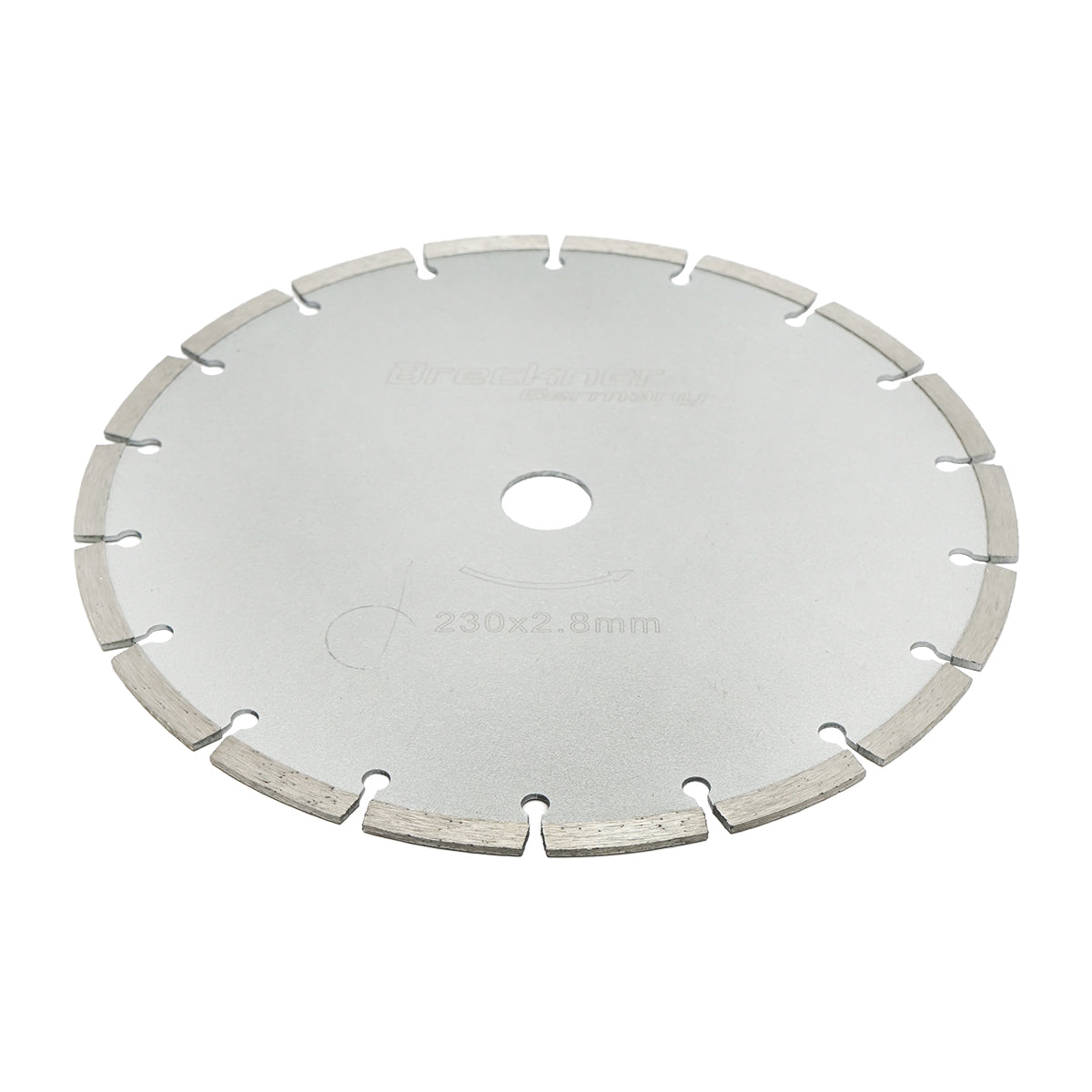 Gyémánt szegmentált száraz vágókorong 230x2.8mm betonhoz és kerámiához Breckner Germany