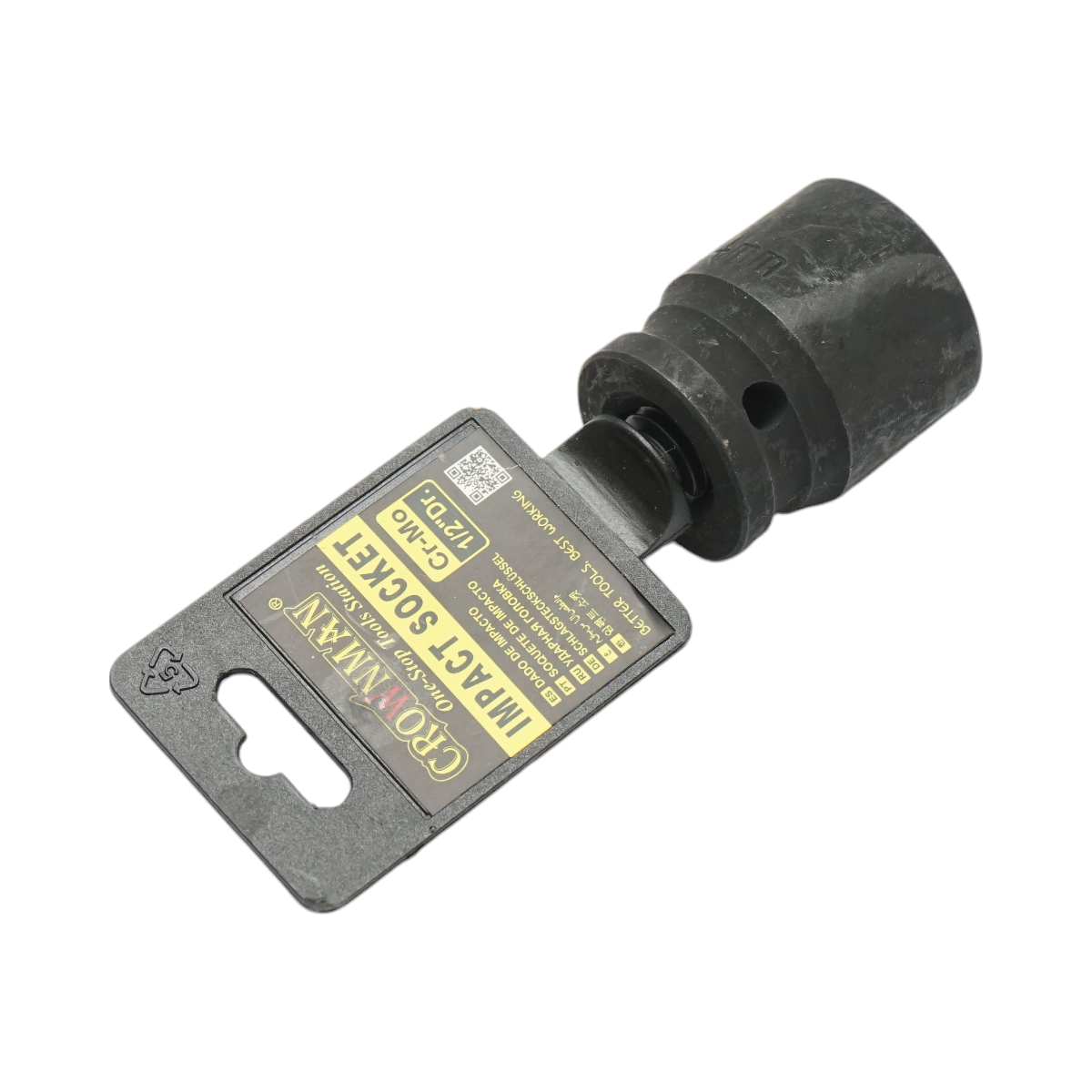 Crownman Cr-Mo Crownman 24 mm-es ütvecsavaros dugókulcs, négyzet alakú 1/2 hüvelykes négyzet alakú