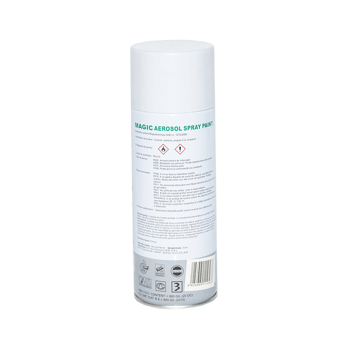 Magic gleccser fehér 400 ml festékszóró spray fémre, fára, műanyagra