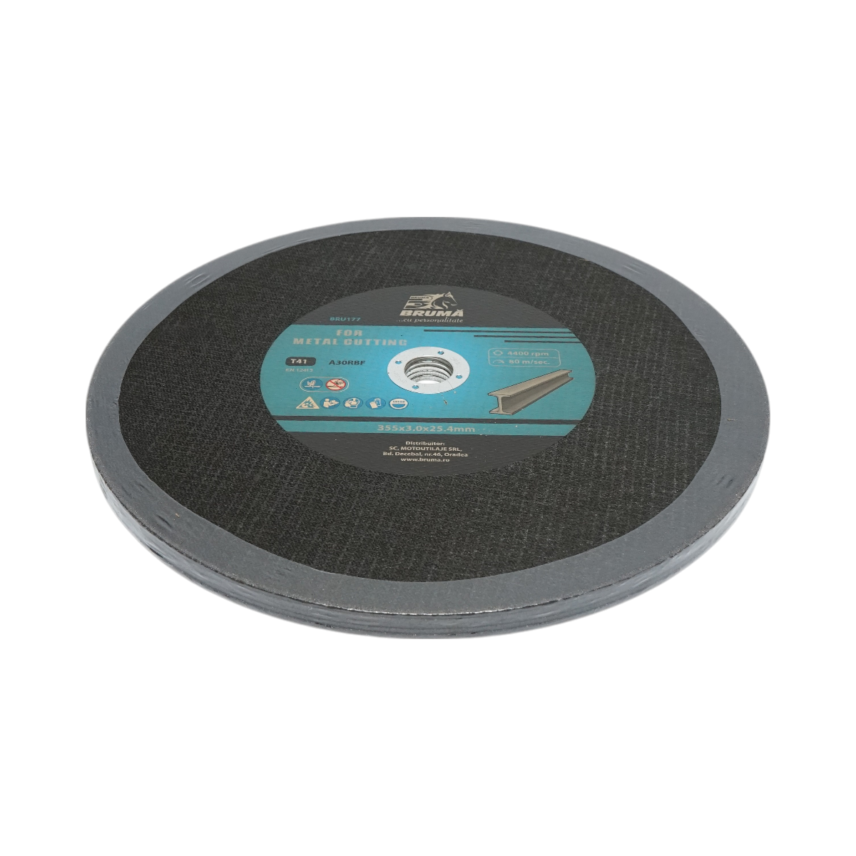 Rugalmas tárcsa fém vágásához és polírozásához T41 355x3.0x25.4mm