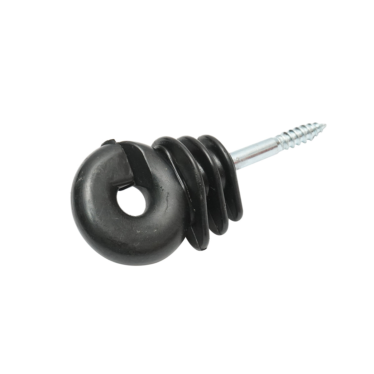 Gyűrűs szigetelő Easy Drill fekete fekete fekete fi 5.9mm 90x40 mm elektromos kerítés Mezofarm
