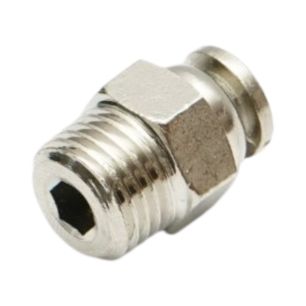 Gyors csatlakozó egyenes fém 6mm külső menet 1/4 inch
