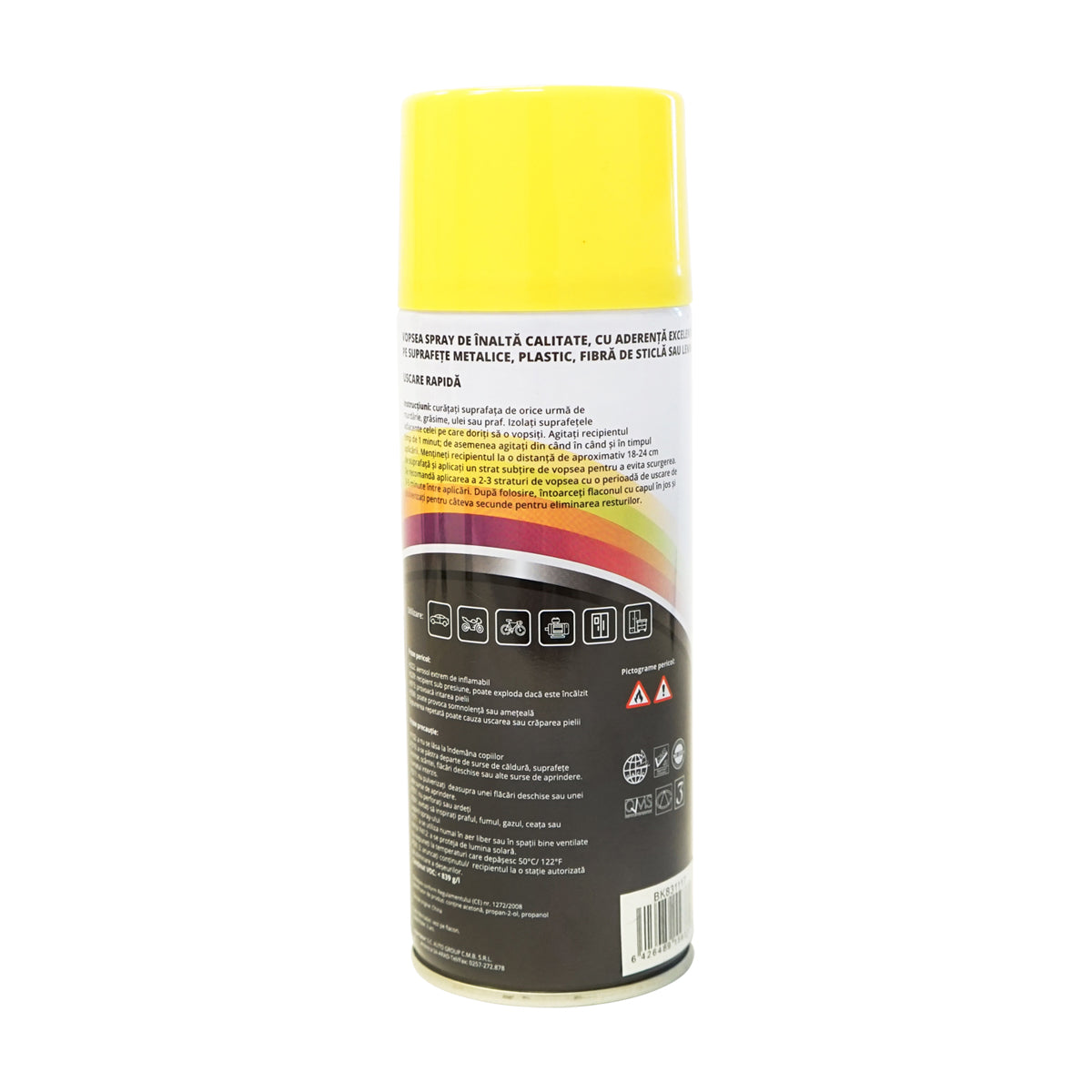 Professzionális Welger sárga gyorsan száradó autófesték spray 450ml MAGIC