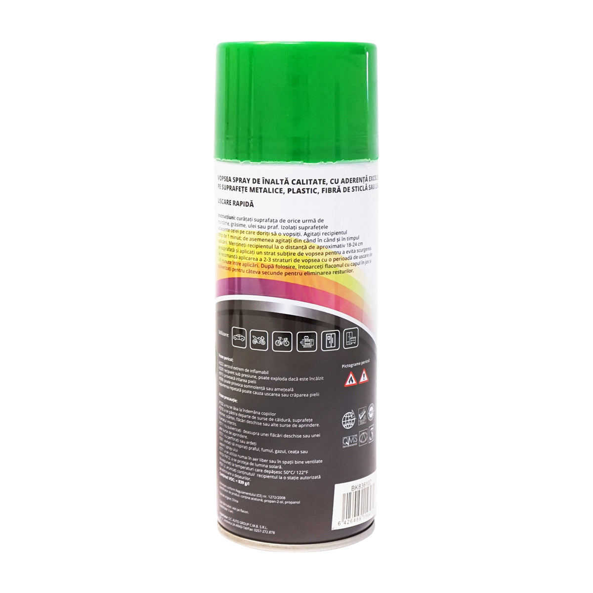 Deutz professzionális gyorsan száradó zöld autófesték spray 450ml MAGIC