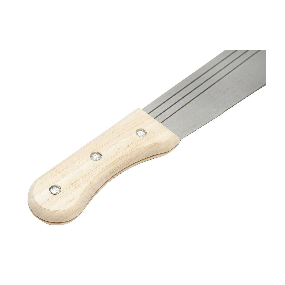 Acélpengés bozótvágó kés (machete) 650 mm-es, fa fogantyúval