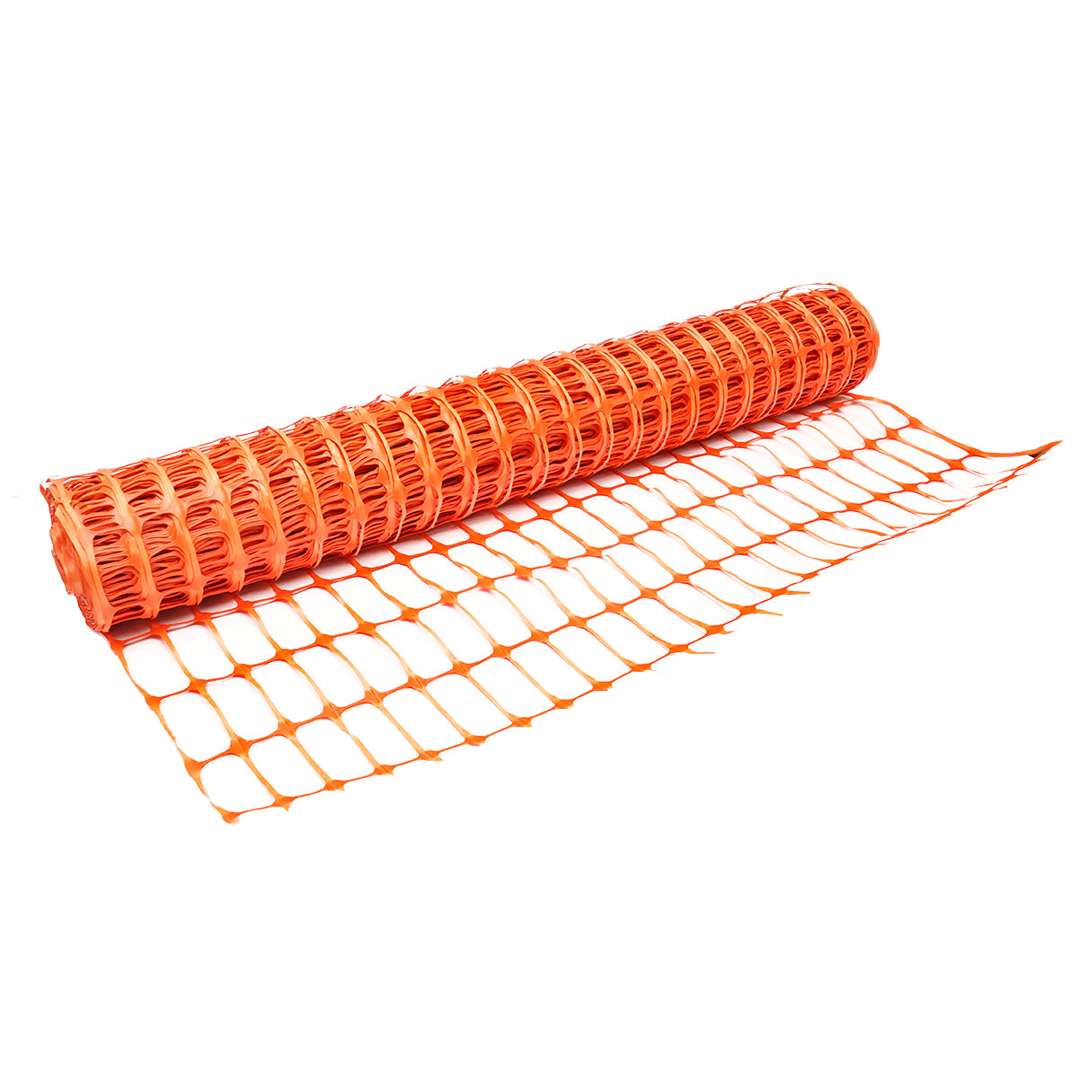 1mx50m kerítésháló 70x40mm-es hálóval, 110g/m narancssárga színben.