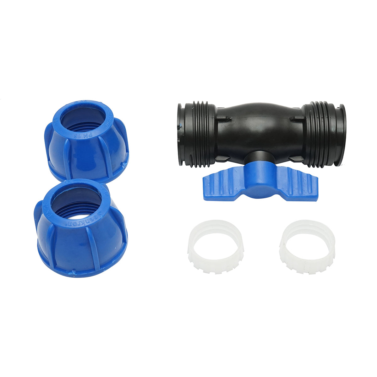 D40x40mm, PN16, öntözőrendszerekhez való tömörítő golyóscsap D40x40mm, PN16