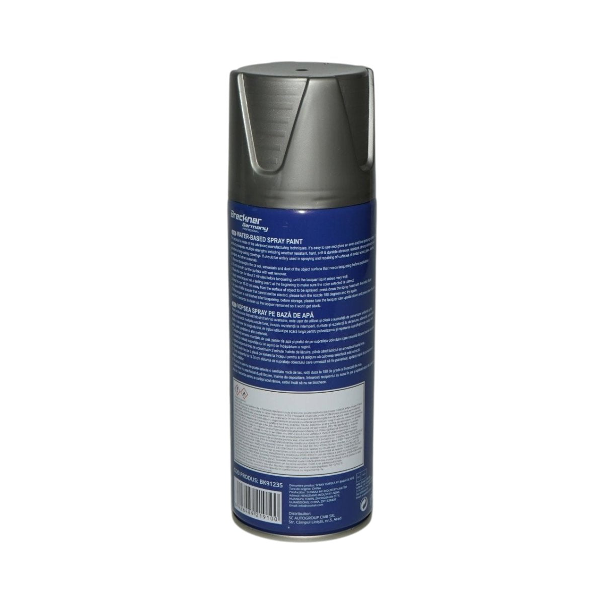 Ezüst színű vízalapú festékspray 450ml Breckner Germany