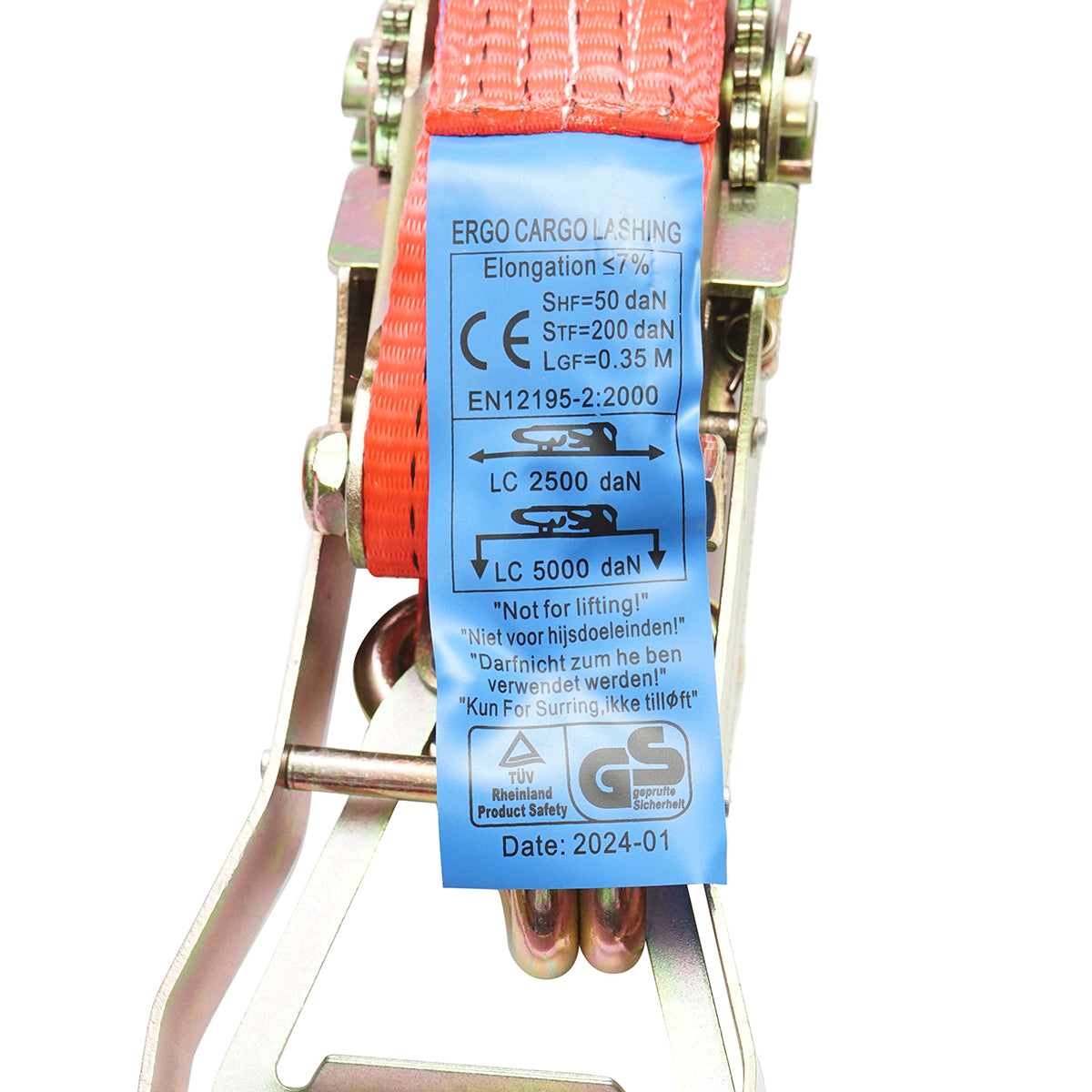 8mx50mm 5T 8mx50mm 5T rakományrögzítés (ERGO dupla racsni)