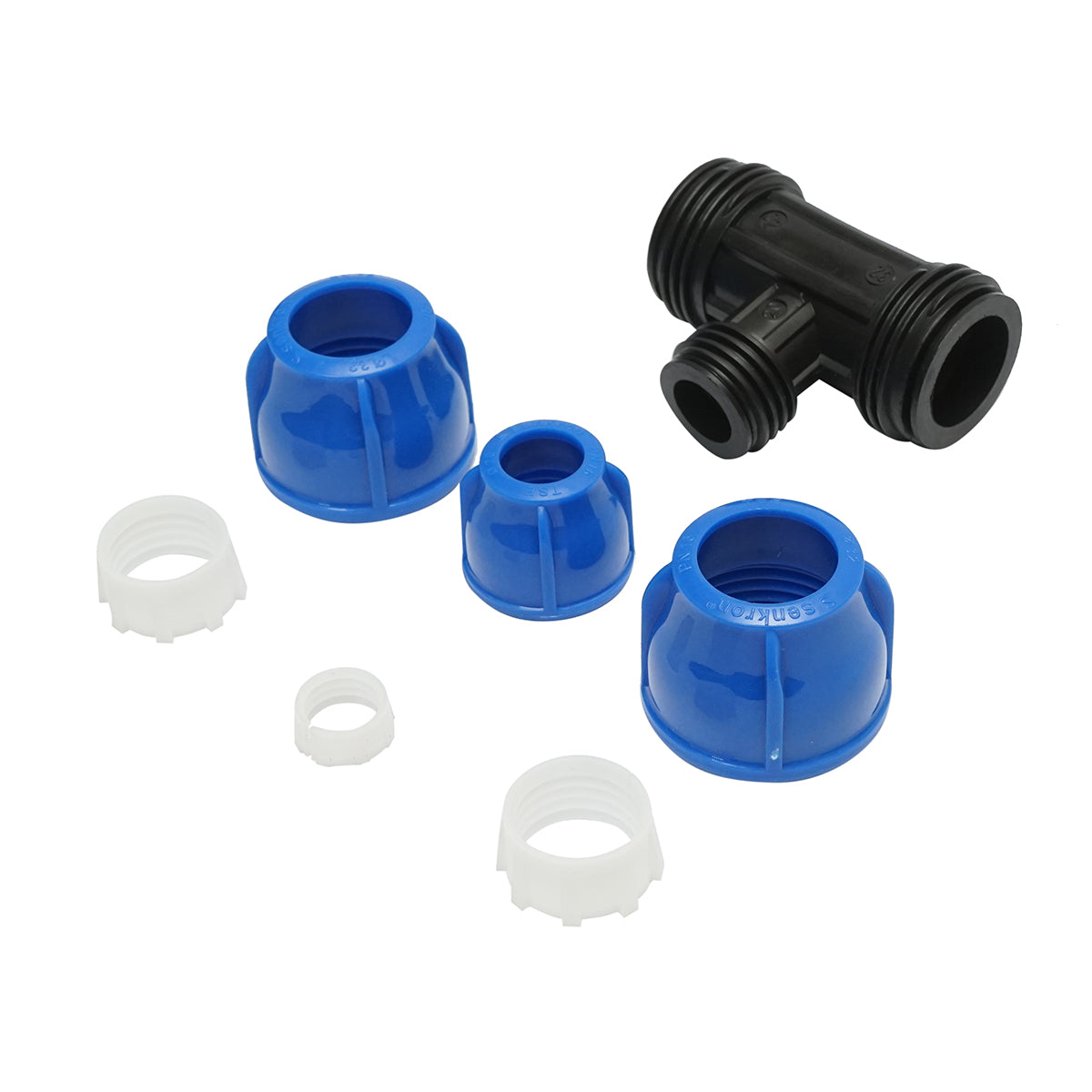 D32x20x32mm belső menettel ellátott redukciós cső, PN16 öntözőrendszerekhez