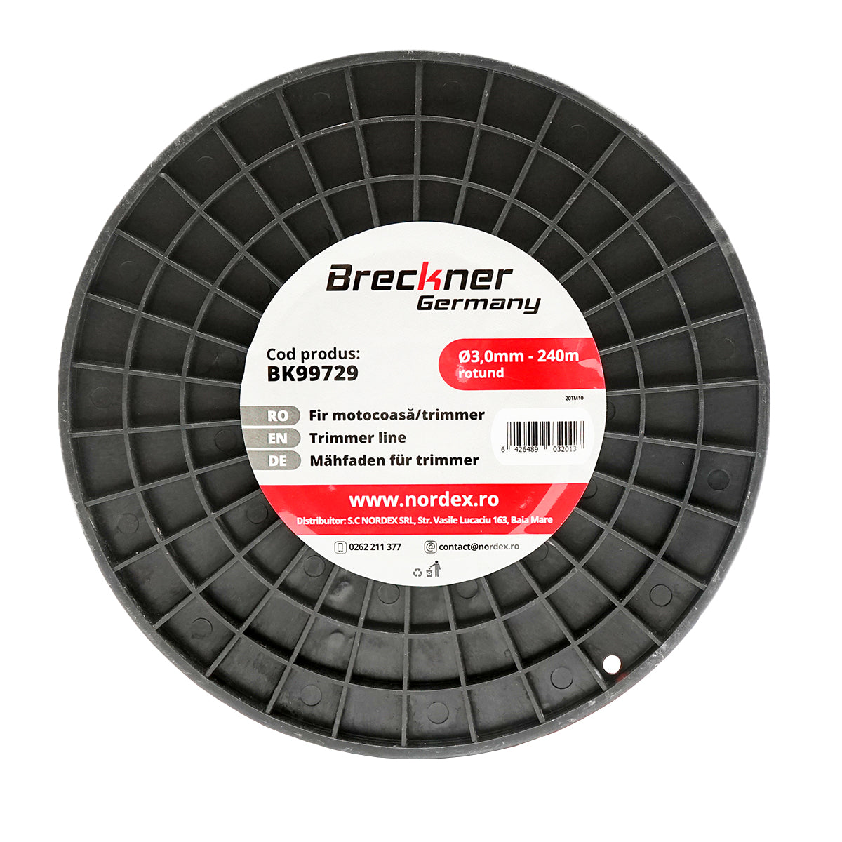 Fűkasza damil, kerek 3,0 mm x 240 m Breckner Germany