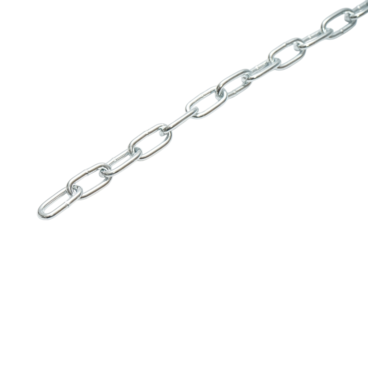 Elektroihorganyzott lánc 3.5x18x14mm DIN5685A 60m/tekercs műanyag dob