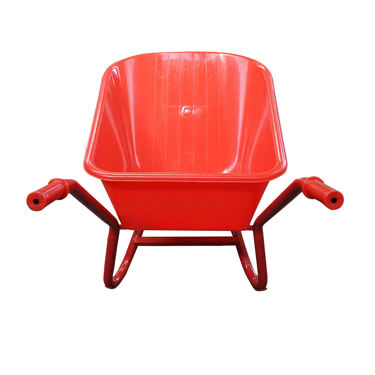 Piros talicska 85L légrugós kerékkel 400/8, fém vázzal és műanyag káddal 940x580x300mm Thor