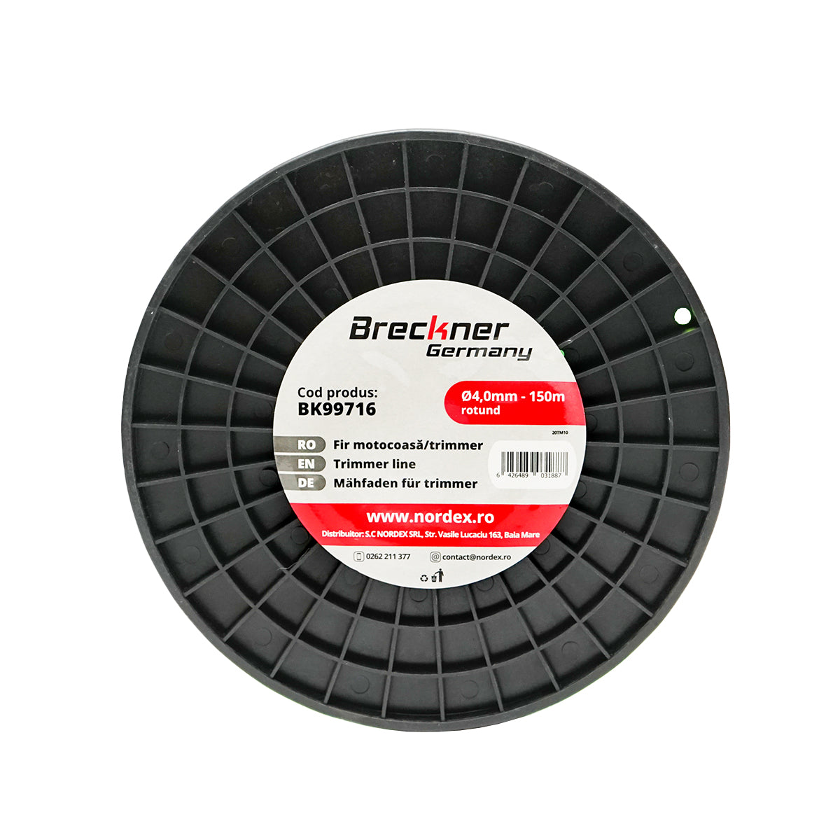 Fűkasza damil, kerek 4 mm x 150 m Breckner Germany