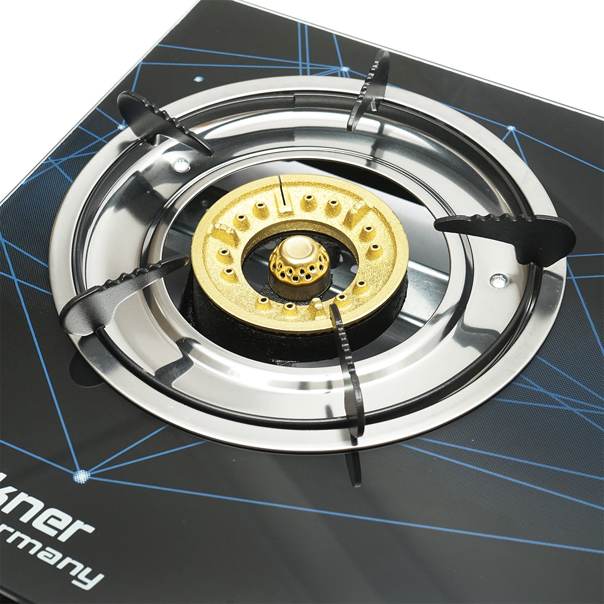 tűzhely, 2 égős öntöttvas tűzhely 3KW, biztonsági üveg 700x380x94mm Breckner Germany