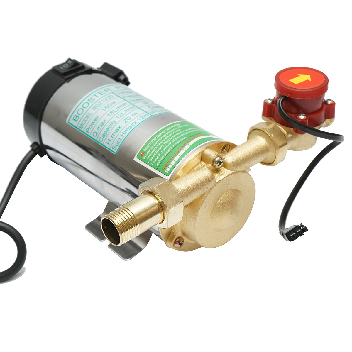 Meleg/hideg vízfokozó szivattyú 220V, 150W, napelem kompatibilis, 3 bar, X-150