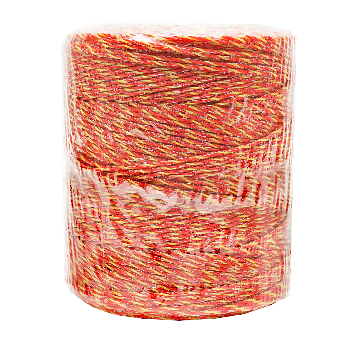 Sárga-piros cérna 2mm-es fém betét 6x0.15mm. SS, 500m elektromos kerítés Breckner Germany