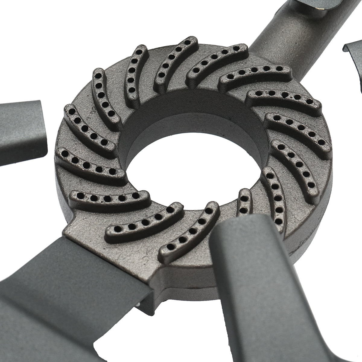 Pirostrie, négyzet alakú gázégő 4 lábbal 300x300x125mm