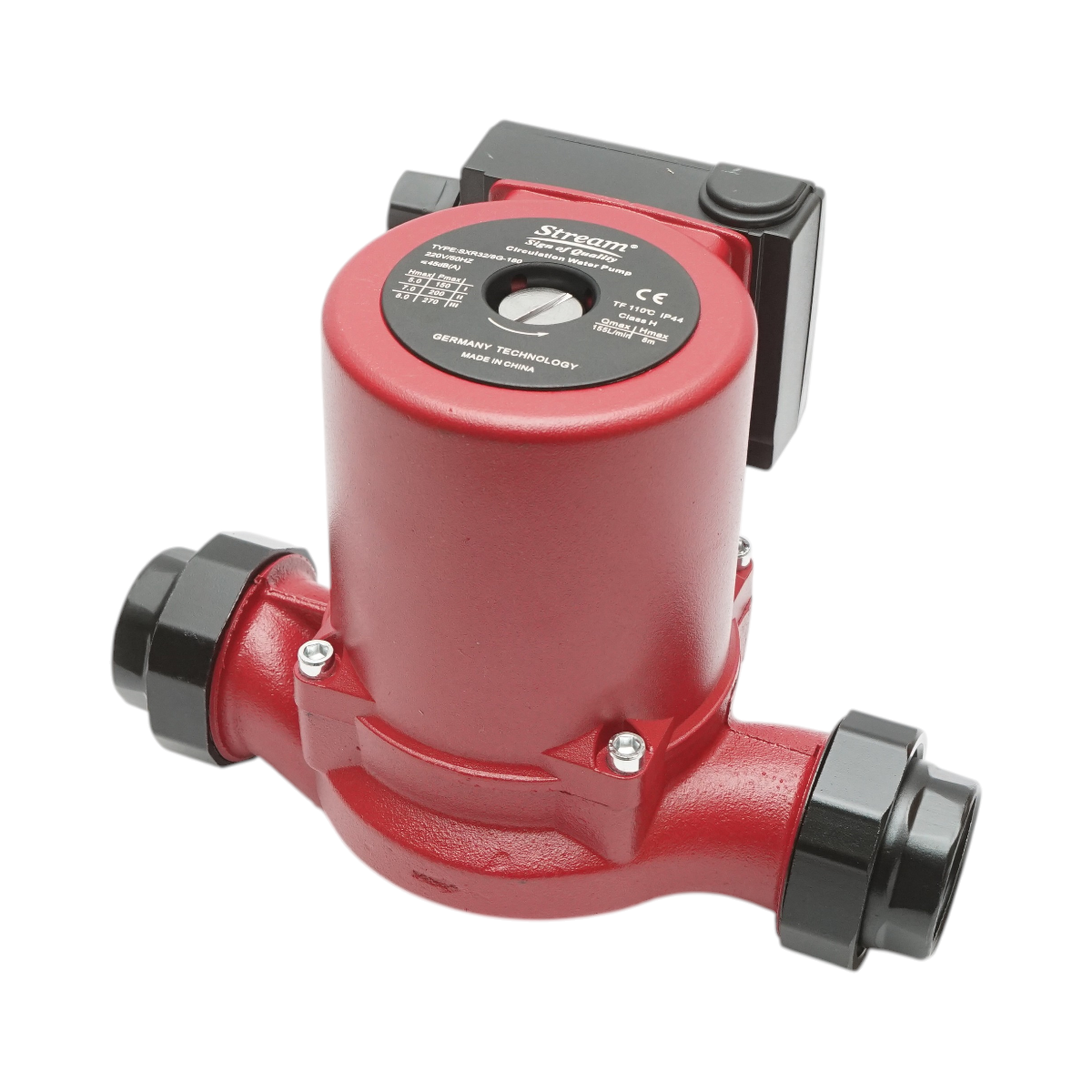 Vízvisszavezető szivattyú 220V, 270W, áramlási sebesség 155L/min, magasság 8m, csatlakozó 1-1/2 hüvelyk SXR32/8G-180