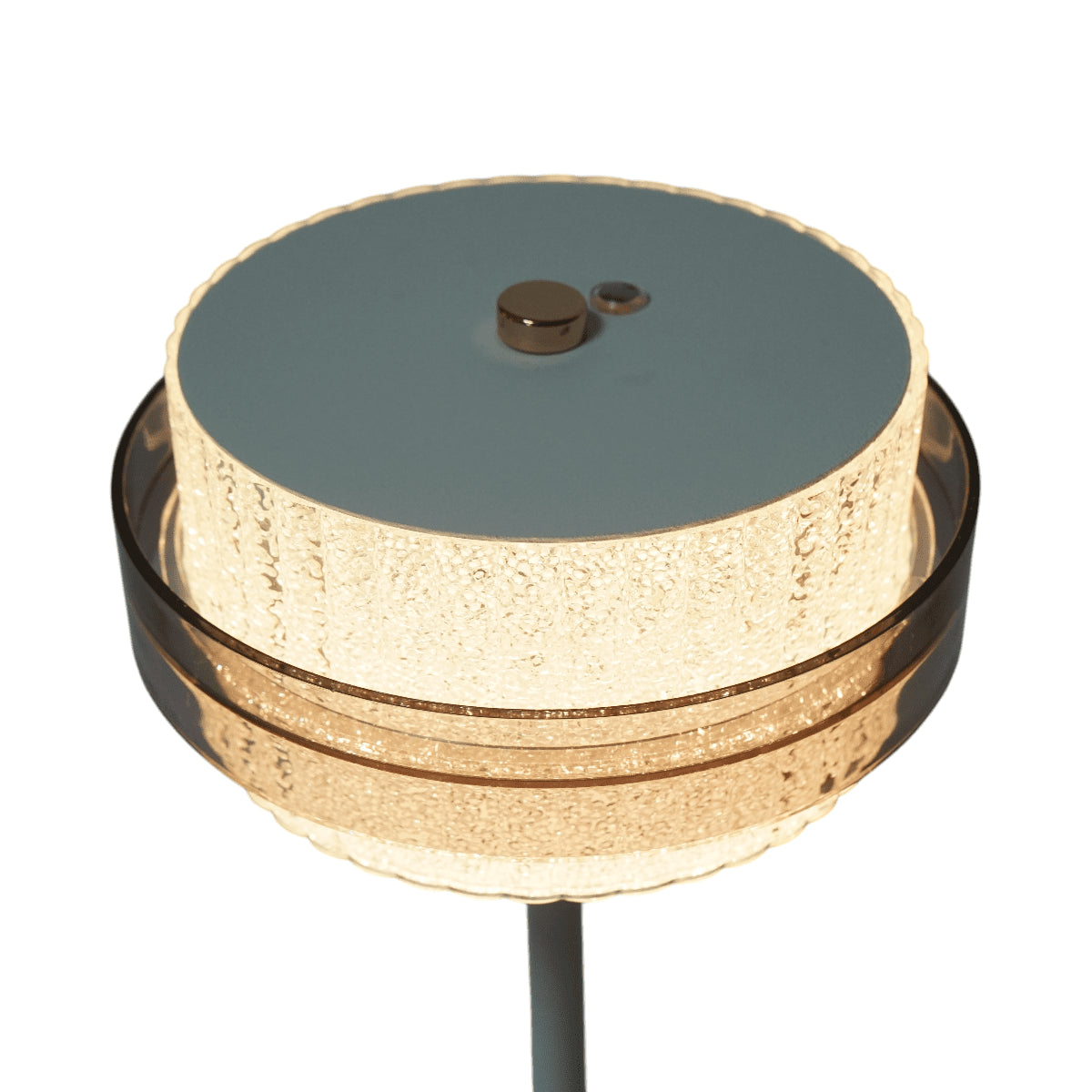 Fehér 3 W-os LED érintőképernyős asztali lámpa, 3,7 V/1800 mAh akkumulátor, USB 5 V/2 A újratölthető IP20