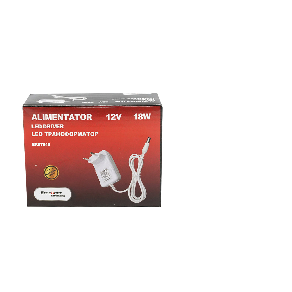 töltő AC 220V/50Hz - DC 12V/1.5A 1.3m elektromos kerítés impulzusgenerátorhoz Breckner Germany