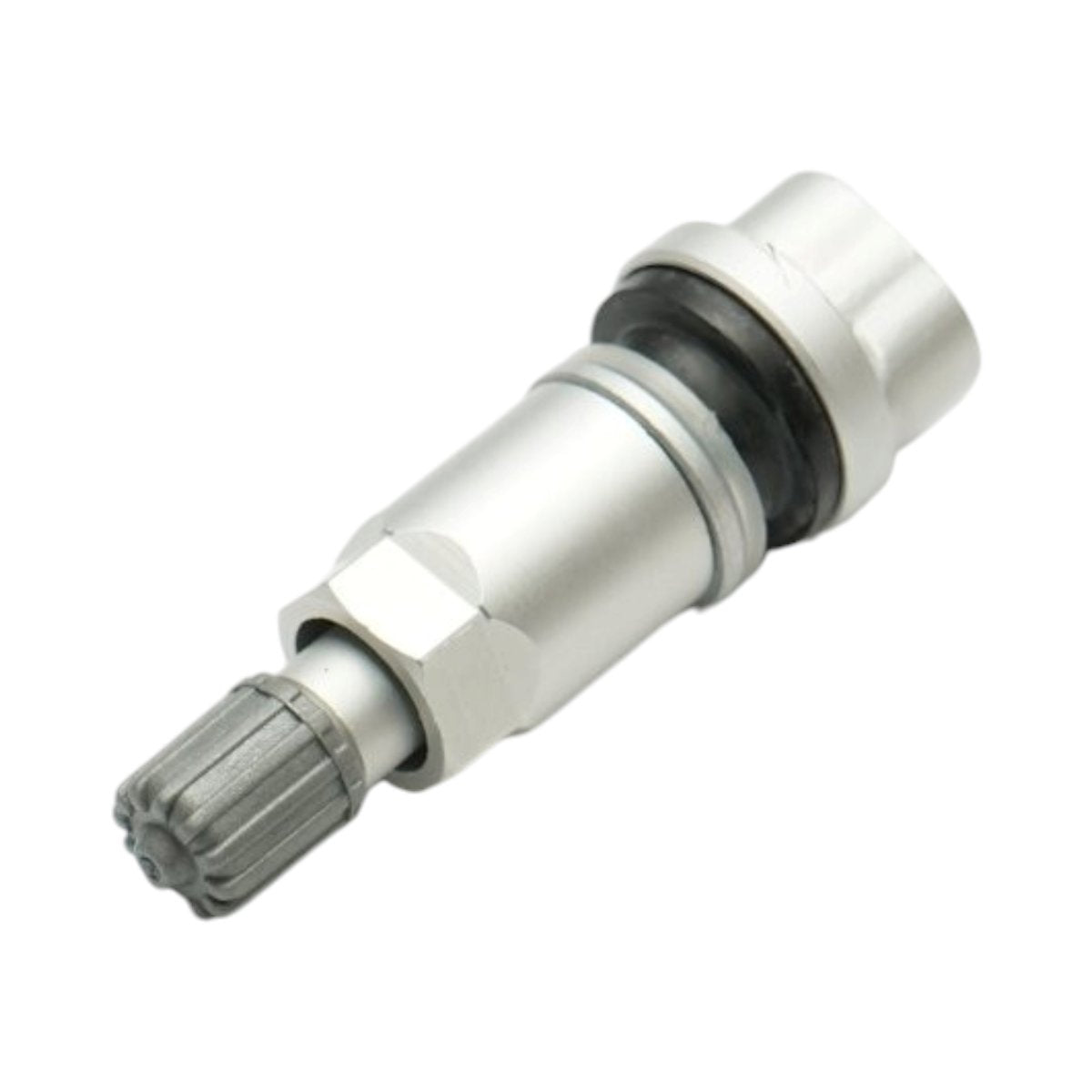 Ezüst színű tömlőnélküli gumiszelep, 54 mm, TPMS-01 szenzorhoz kompatibilis